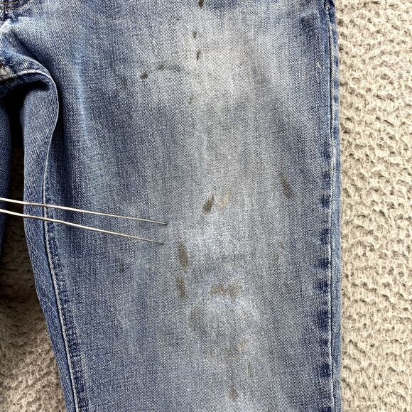 Ariat M4 Jeans 32 x 32*Blue Low Rise Straight Leg Denim Pants Western Work Men's - Picture 4 of 16